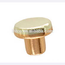 Flat head Electrical switch contact rivet